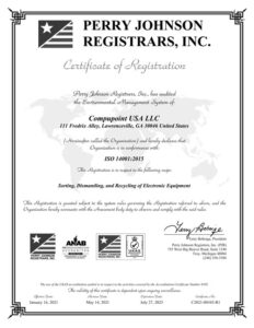 2021 45001 Certificate