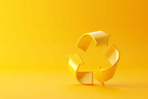 Bulk HIPS plastic aggregated for recycling