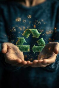 Electronics sorted by material type for recycling